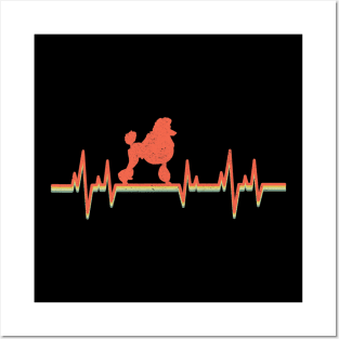 Poodle Dog Heartbeat Posters and Art